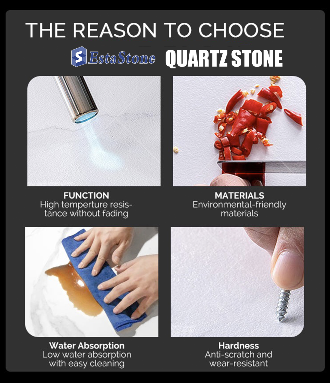 Why Choose Quartz Stone From Esta Stone Why Choose Quartz Stone From Esta Stone