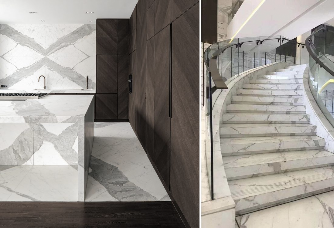 Statuario White Marble Kitchen and Hotel Stair Projects Esta Stone Statuario White Marble Kitchen and Hotel Stair Projects Esta Stone