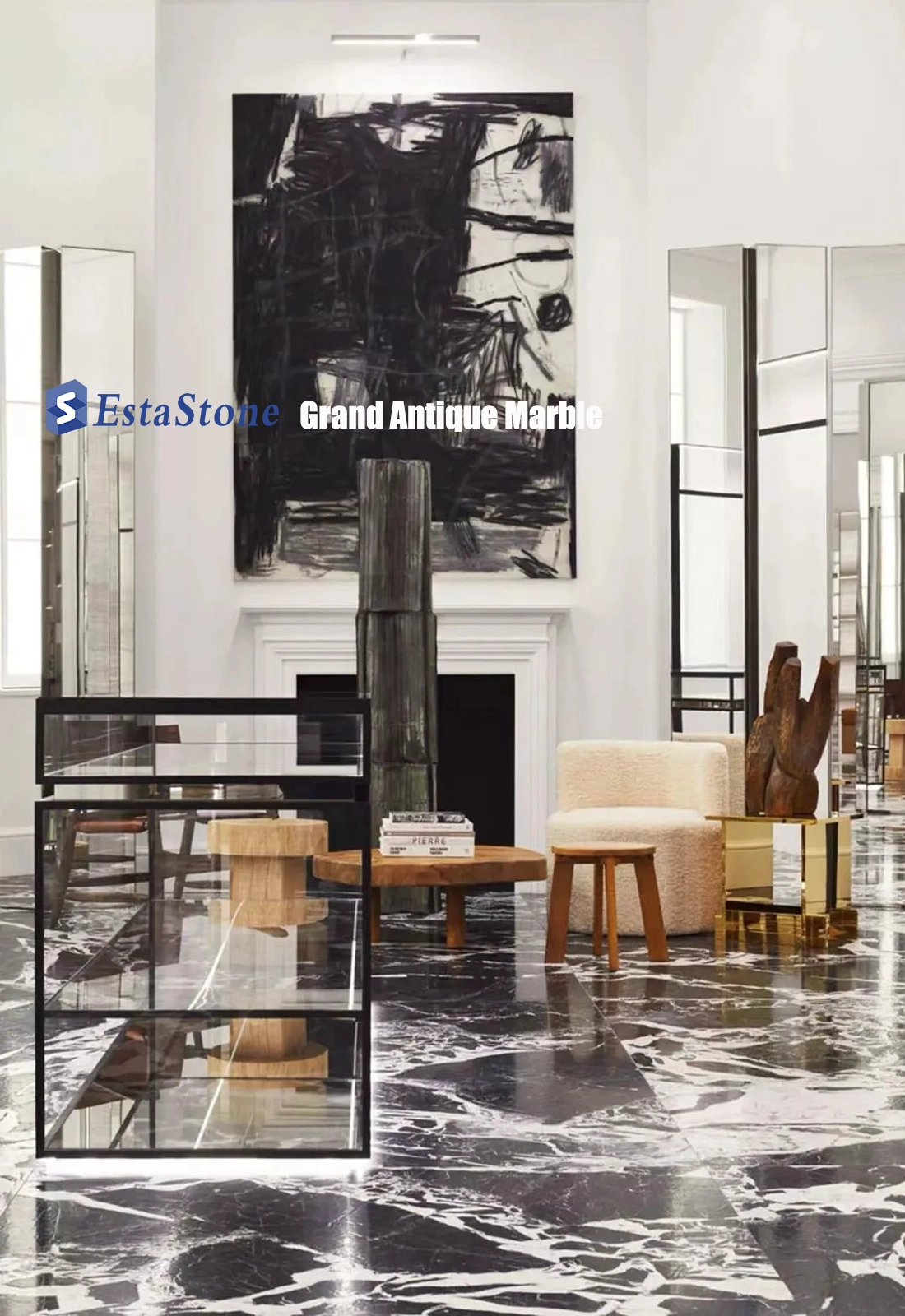 Grand Antqiue Marble Tiles in Boutique Store London Esta Stone Grand Antqiue Marble Tiles in Boutique Store London Esta Stone