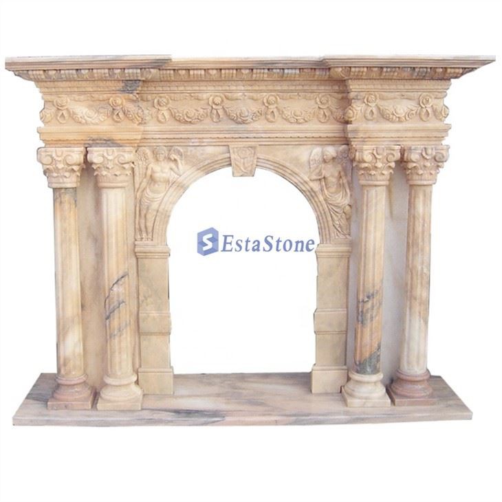 pink-marble-fireplace55532929315 Stein-Kamin