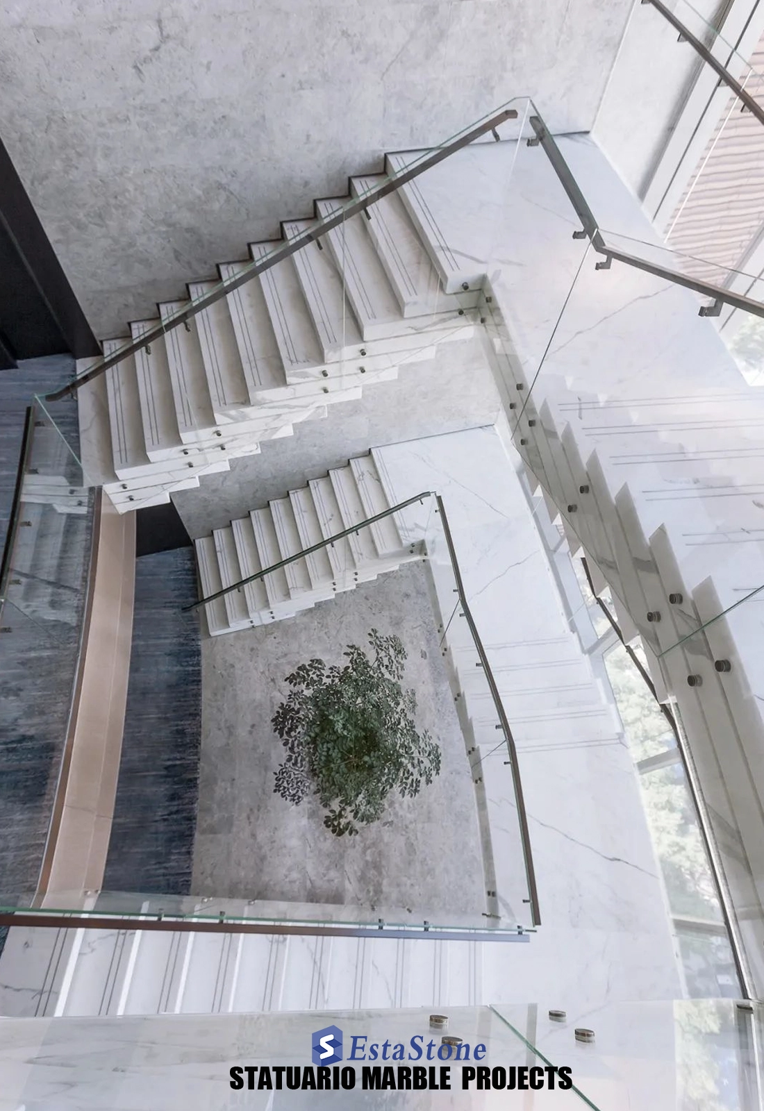 Statuario Marble Stair Projects Esta Stone Statuario Marble Stair Projects Esta Stone