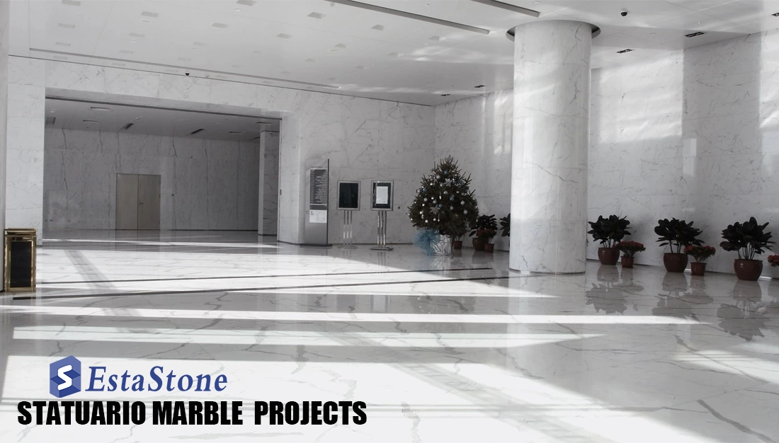 Statuario White Marble office Building Lobby Projects Esta Stone Statuario White Marble office Building Lobby Projects Esta Stone