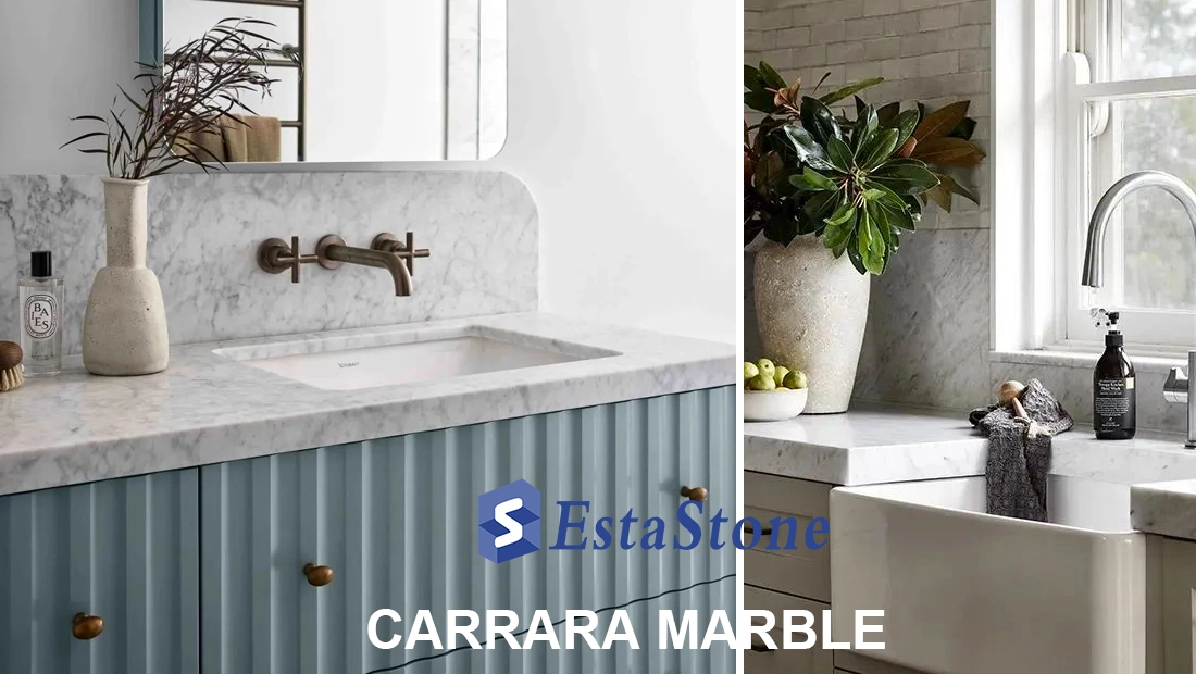 Carrara Marble Kitchen and bathroom countertops Carrara Marble Kitchen and bathroom countertops
