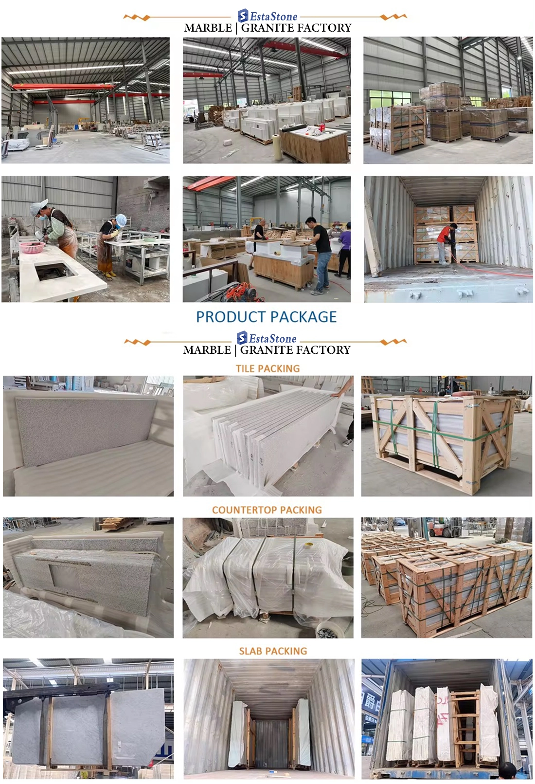 Leading Natural Marble and Granite Tiles Factory Esta Stone High Quality Natural Limestone Floor and Wall Paving Tiles Factory-Esta Stone