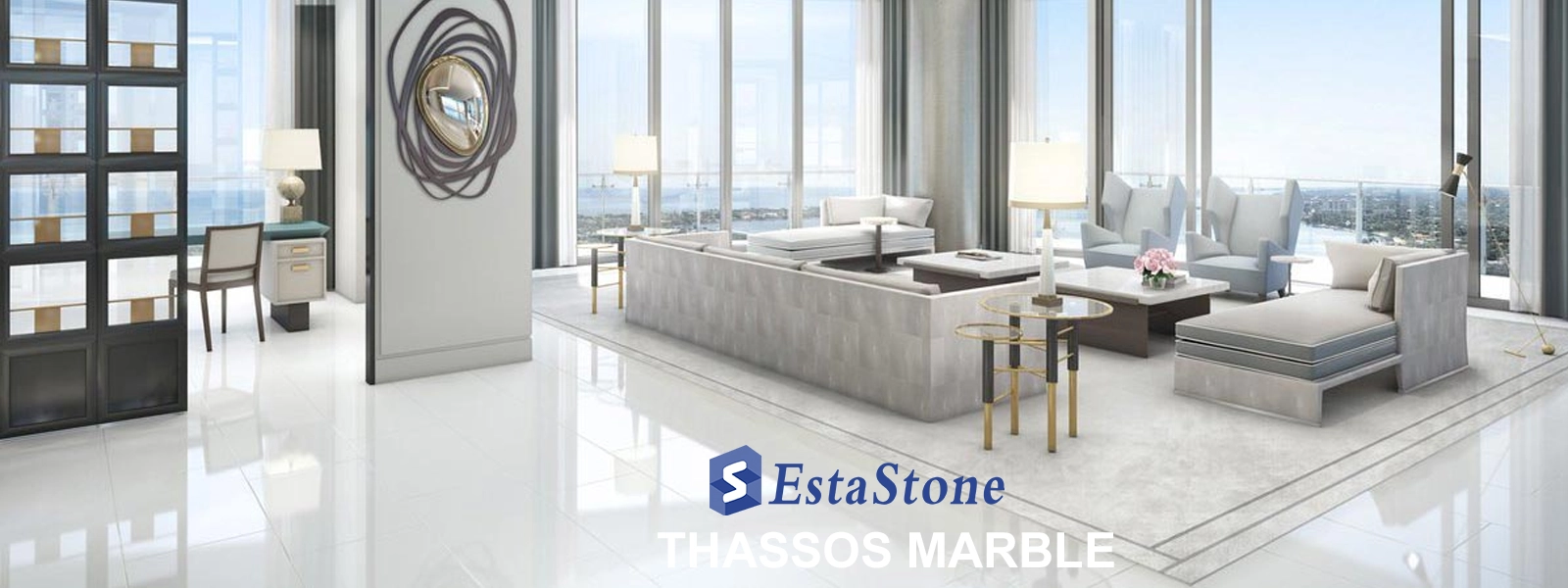 Thassos Marble Luxury Penthouse Deco Esta Stone Thassos Marble Luxury Penthouse Deco Esta Stone