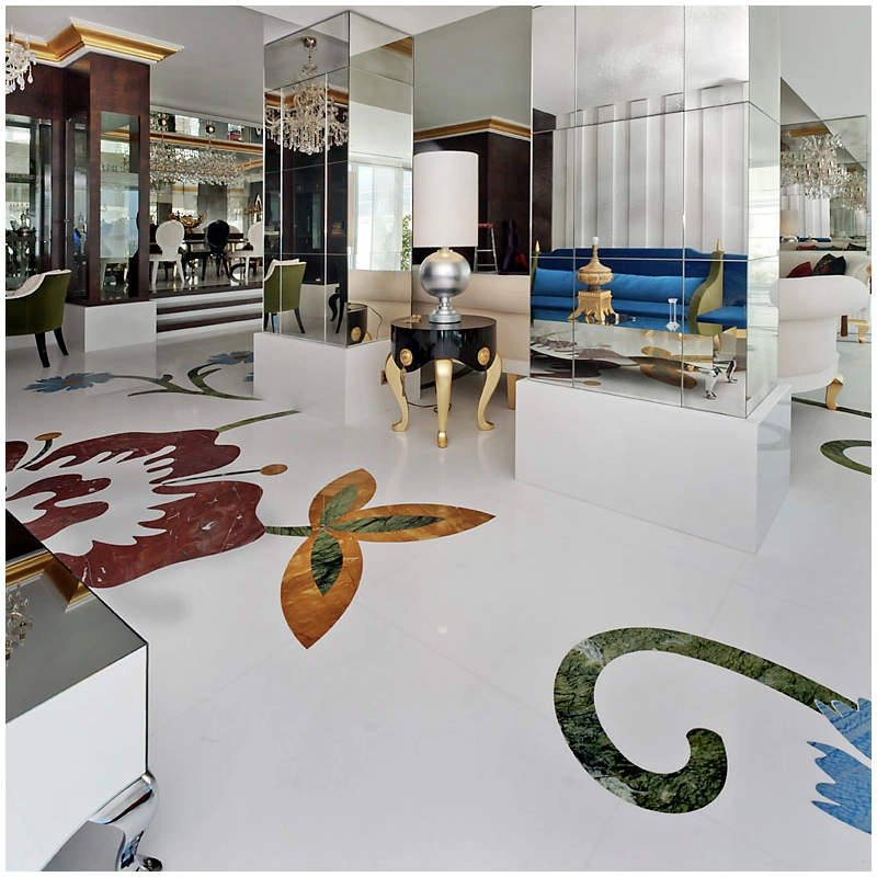 Thassos White Marble Medallion Tiles For Luxury Mansion Esta Stone Thassos White Marble Medallion Tiles For Luxury Mansion Esta Stone