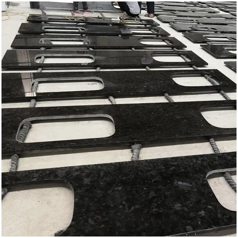 Angola Brown Granite Overlay Kitchen Countertops