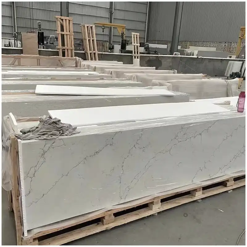 Calacatta White Quartz Vanity countertops Calacatta White Quartz Vanity countertops
