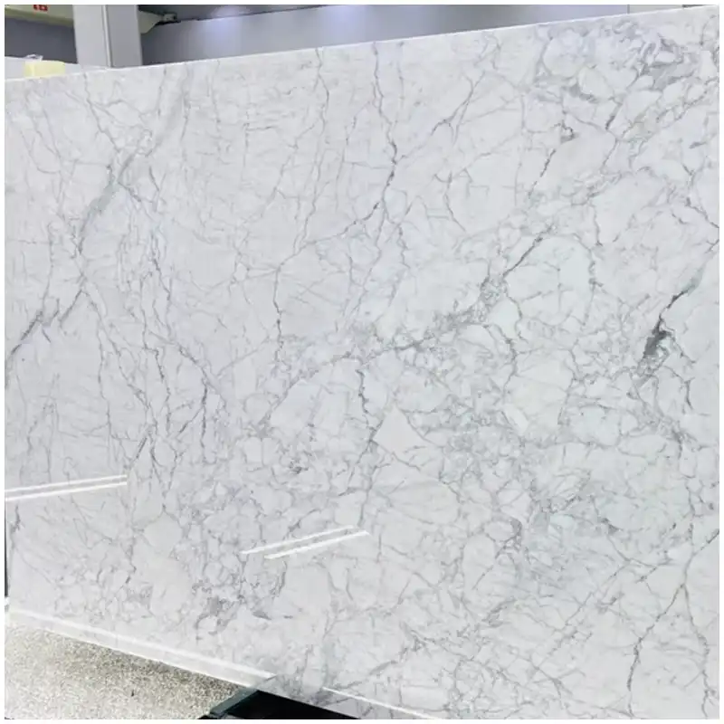 Carrara White Marble Slab Selection Carrara White Marble Slab with grey natural veining for C grade selection and cut to size stone