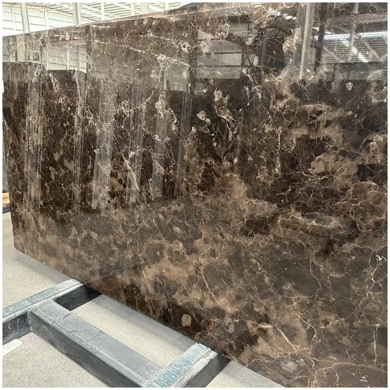 Dark Emperador Polished Marble Slabs Dark Emperador Marble Slabs polished brown marble with cream white calcite veins