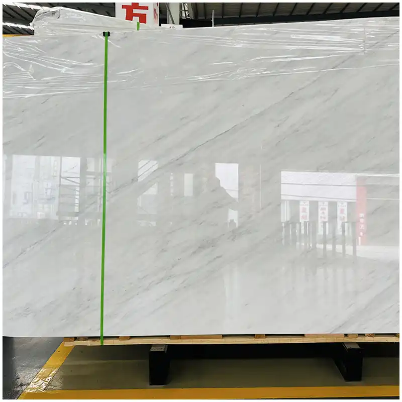 Oriental White Marble 18mm Slabs Oriental White Marble 18mm slabs for white marble tile and interior panel selection
