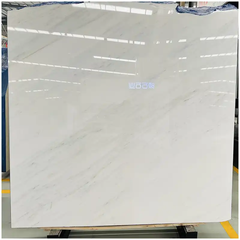 Polished Oriental White Marble 18mm Slabs Polished Oriental White Marble Slab in 18mm thickness for wall and tile cutting