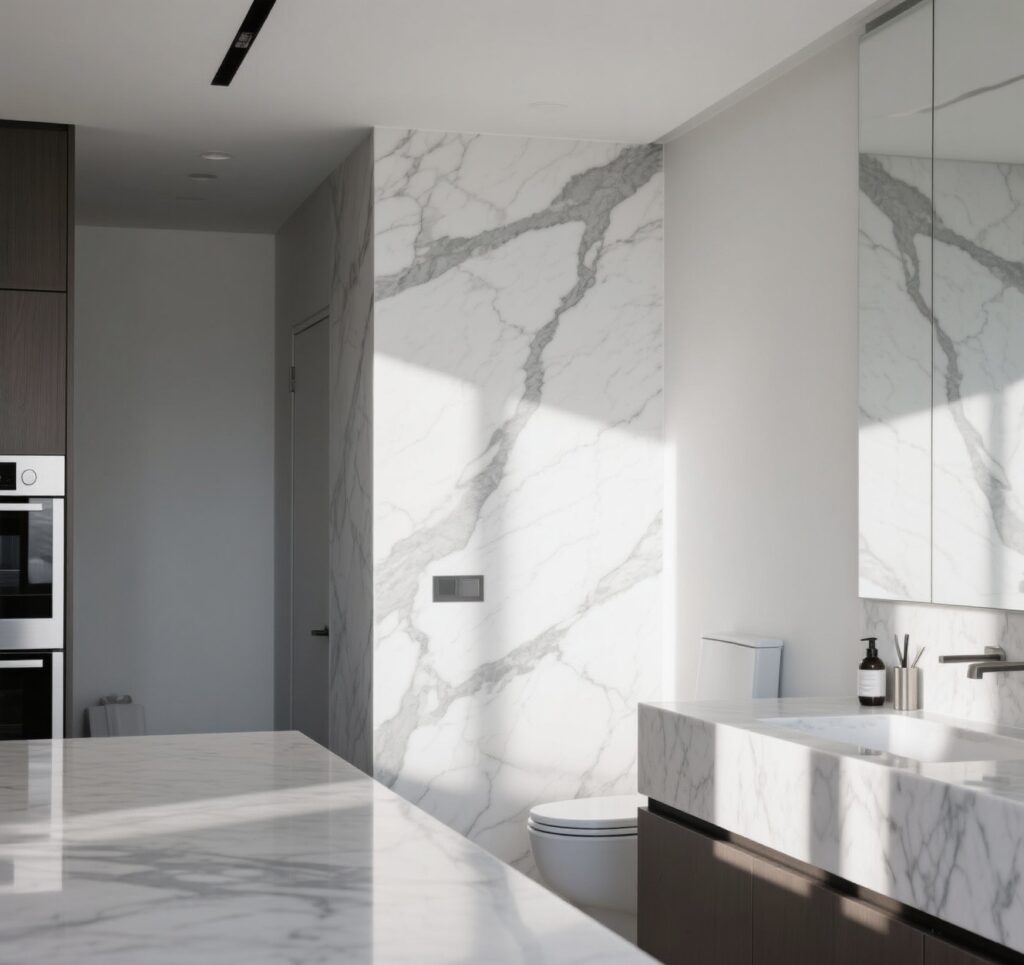 White Marble Hotel Lobby Projects