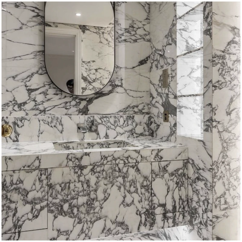 Arabescato White Marble Tiles For Villa Bathroom Arabescato White Marble Tiles For Villa Bathroom