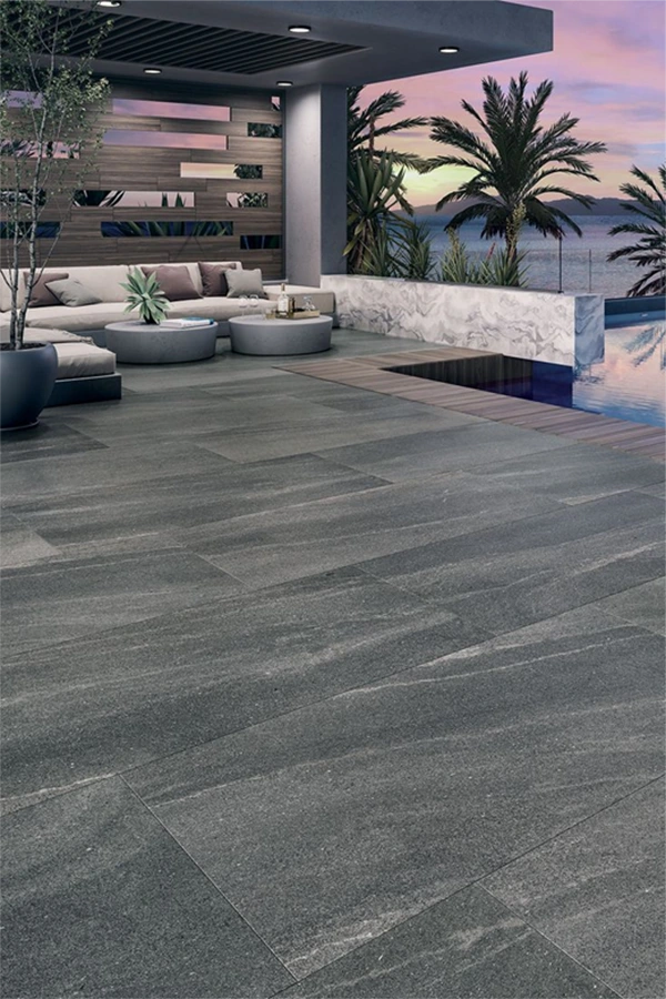Negro Santiago Granite Villa Landscaping