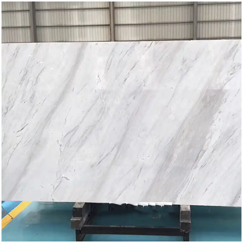 New Jazz White Marble 18mm Slabs New Jazz White Marble 18mm slabs for hotel bathrooms walls vanity tops and project fabrication