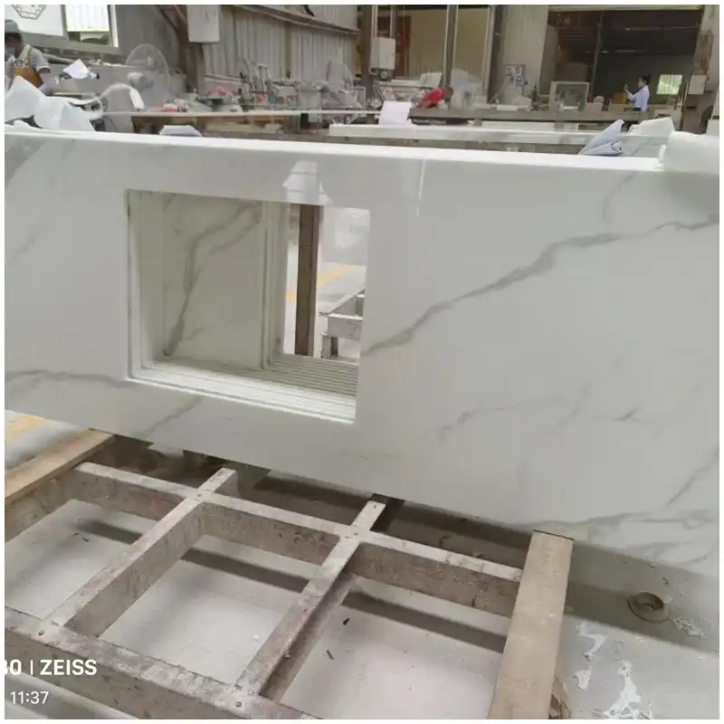 Nano Crystallized Stone Vanity Tops Nano Crystallized Marble vanity tops for hotel villa and apartment bathrooms