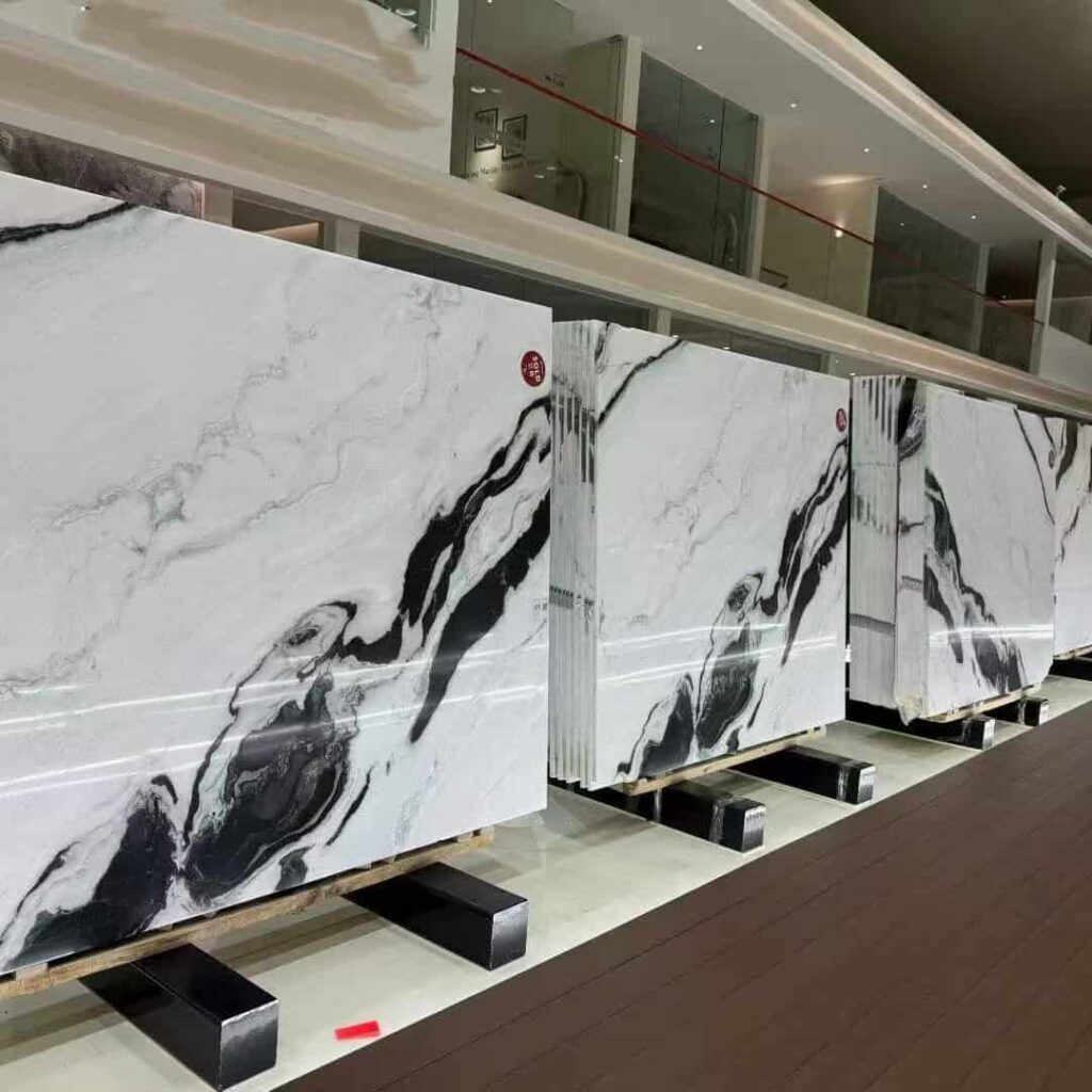 Chinese Panda White Marble