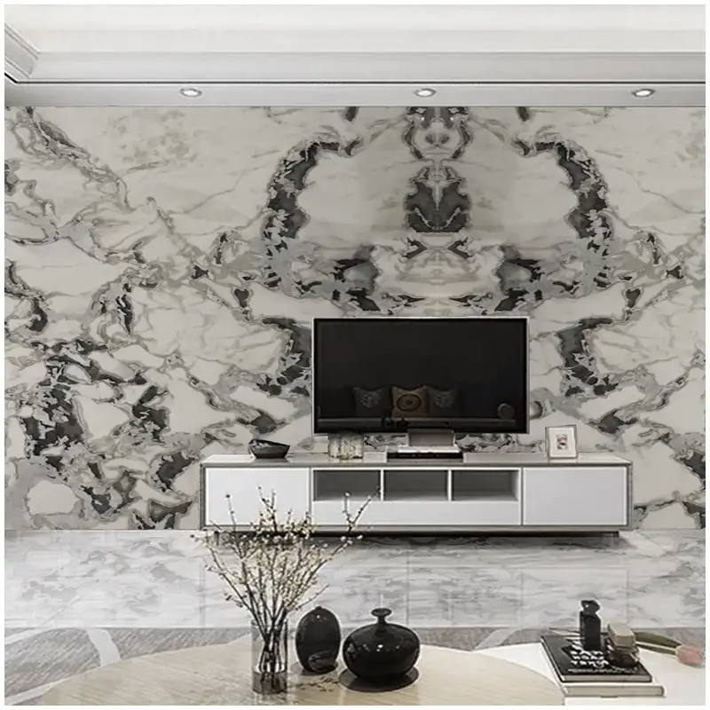 İstiridye Beyaz Kuvarsit Kitap Eşleşti Villa Duvar Projeleri