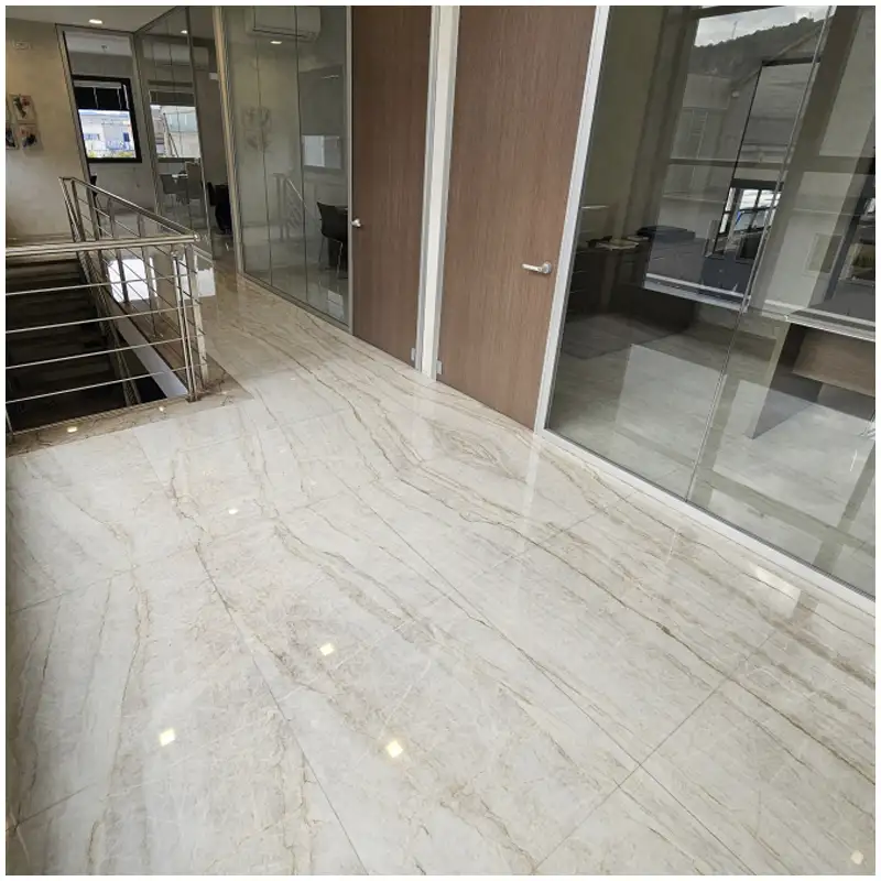 Taj Mahal Quartzite Flooring Designs of USA Penthouse