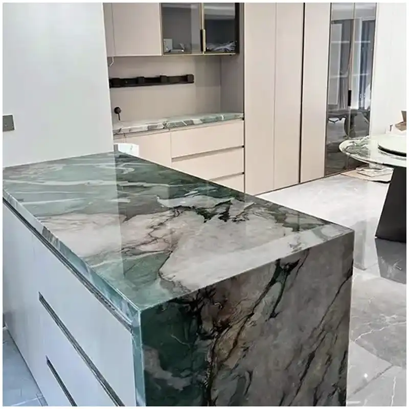 Royal Emerald Green Quartzite Kitchen Countertop Projects Royal Emerald Green Quartzite Kitchen Countertop Projects