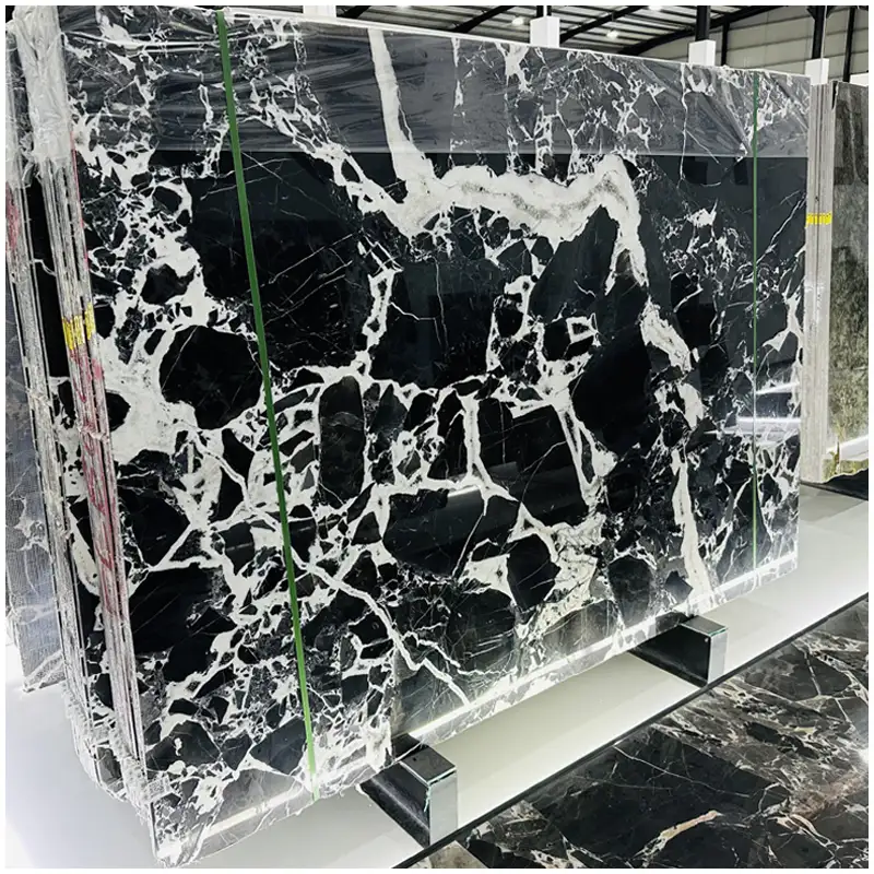 Black-White-Flower-Marble-Jumbo-Slabs