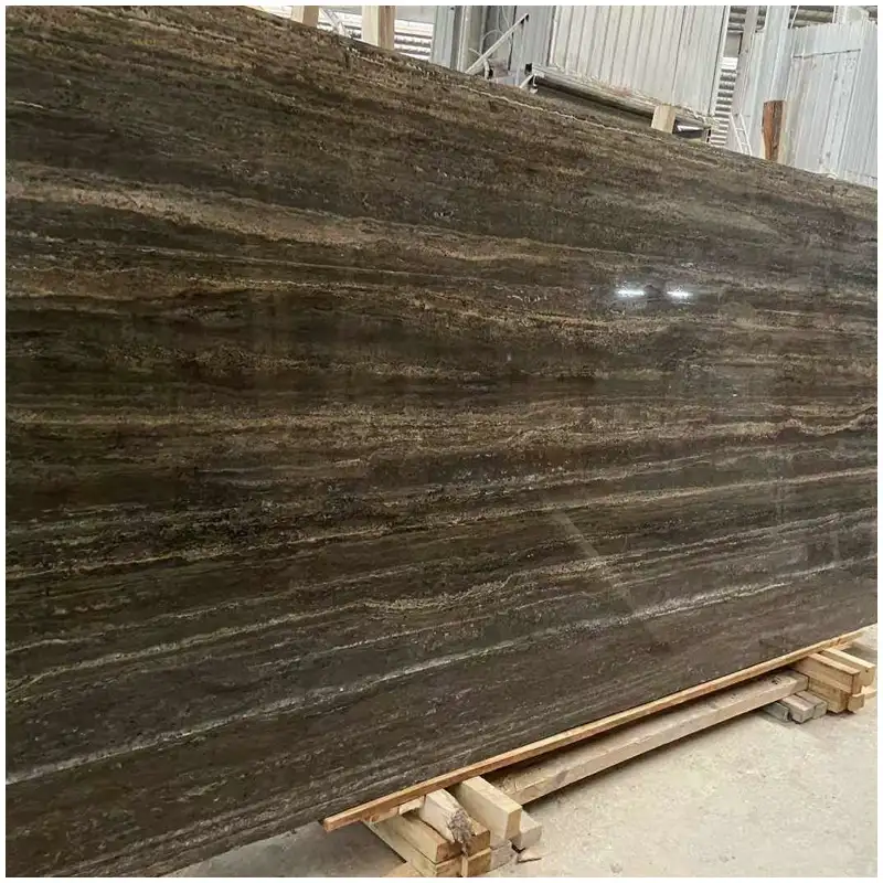 Dark-Silver-Gray-Travertine-Slabs Dark-Silver-Gray-Travertine-Slabs