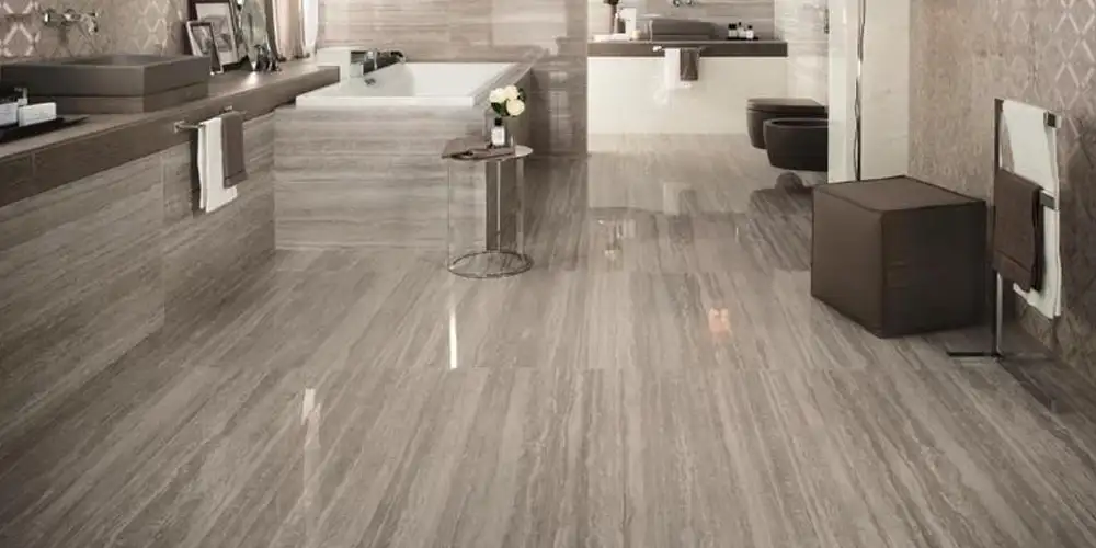 Marbre-gris-à-grain-de-bois-projets-de-revêtement-de-sol-de-salle-de-bain-de-luxe