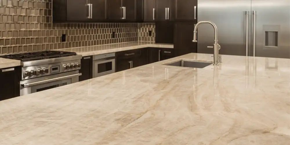 Taj-Mahal-Exotic-Quartzite-Luxury-Kitchen-Waterfall-Countertops-in-USA-Villas