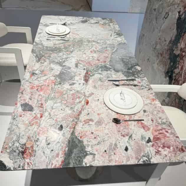 Four Seasons Pink Marble Dining Table