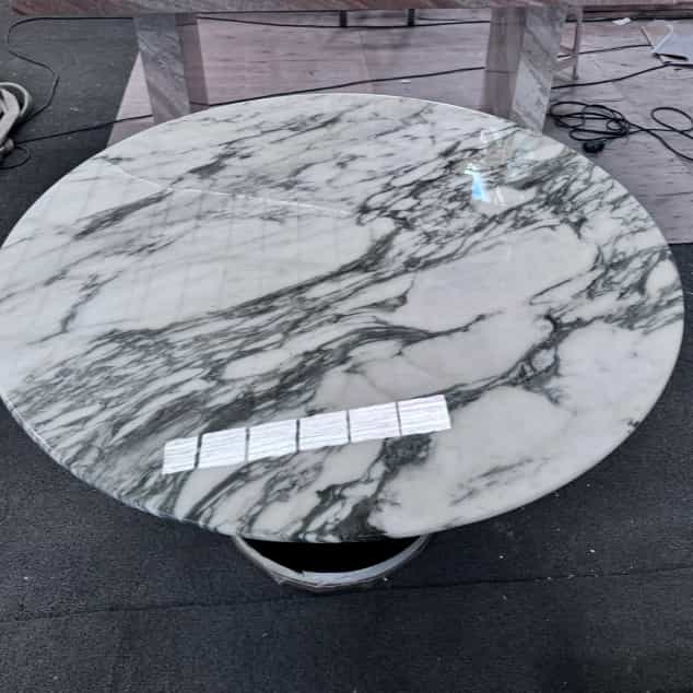 Italian White Grey Marble
