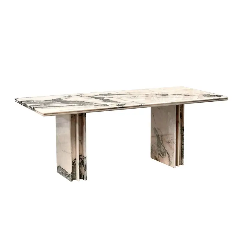 Calacatta-Pink-Luxury-Marble-Dining-Table