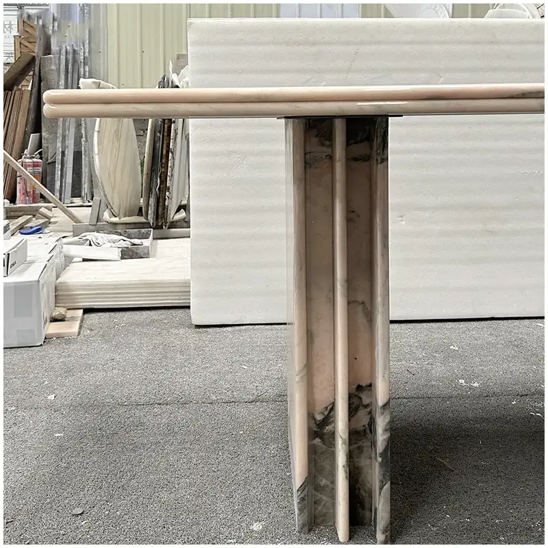 Calacatta-Pink-Marble-Dining-Table Calacatta-Pink-Marble-Dining-Table