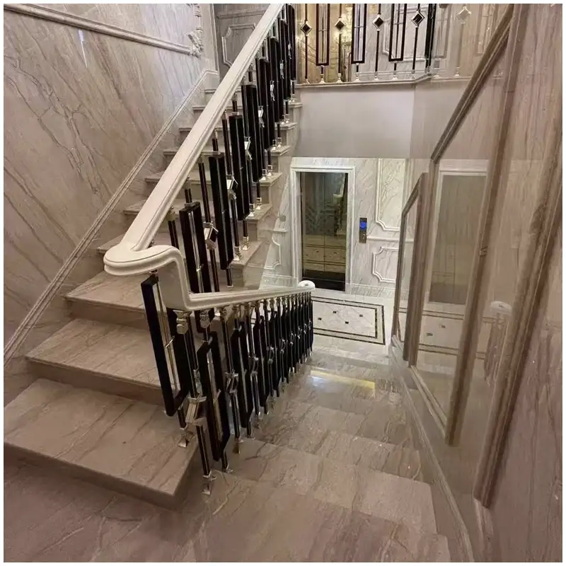Daino-Reale-Marble-Villa-Stairs
