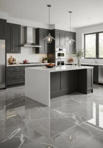 Grey Marble Kitchen Flooring Grey Marble Kitchen Flooring