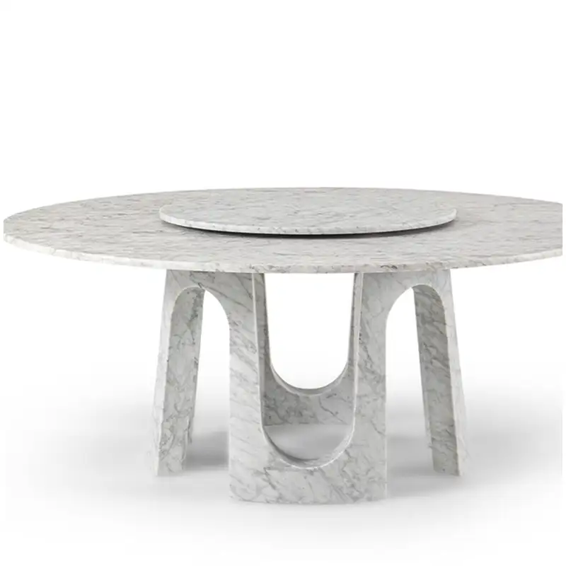 Italian-White-Carrara-Marble-Home-Table