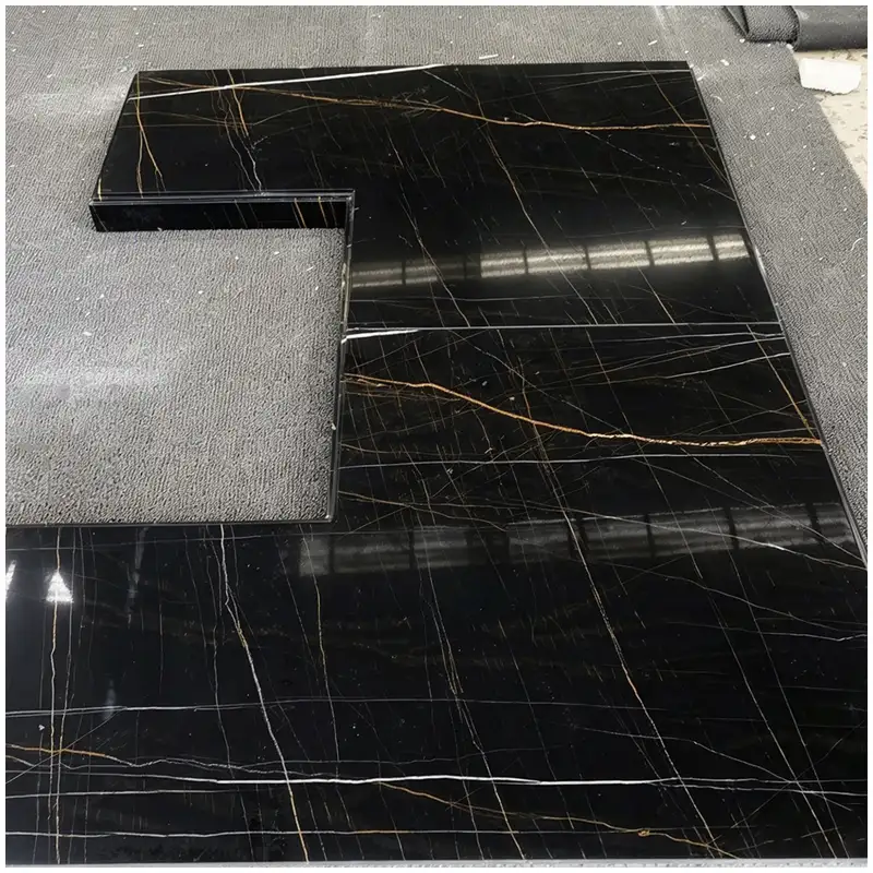 Sahara Noir Marble Kitchen Worktops
