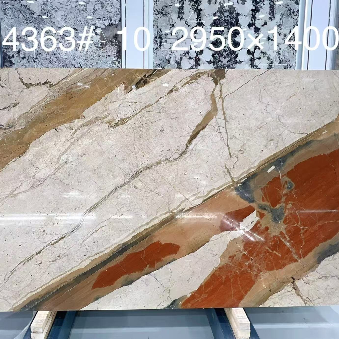 Hermès Orange Marble Slab