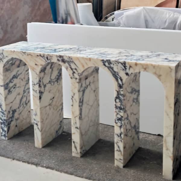 Bvlgari Purple Marble Console Table