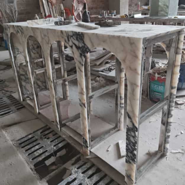 Arched Support Stone Entryway Table Arched Support Stone Entryway Table