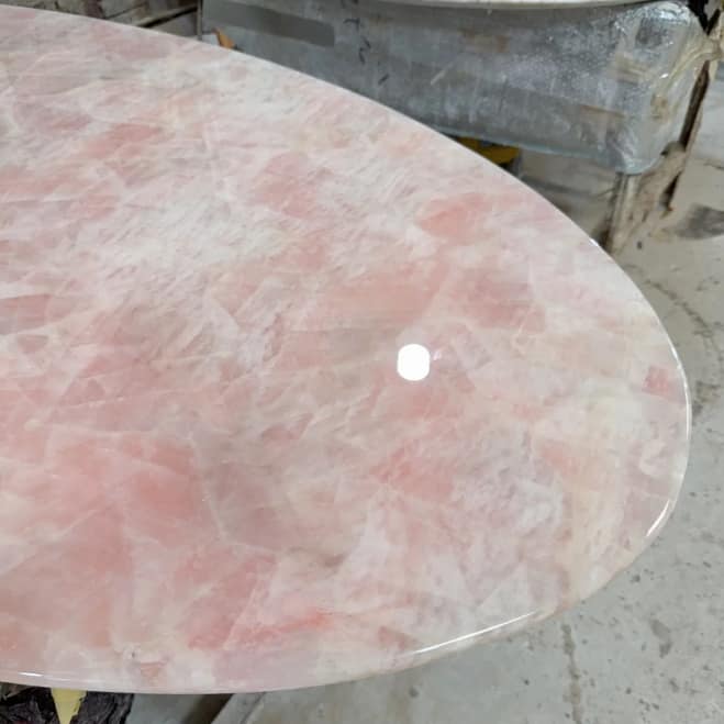  Pink Marble Dining Table