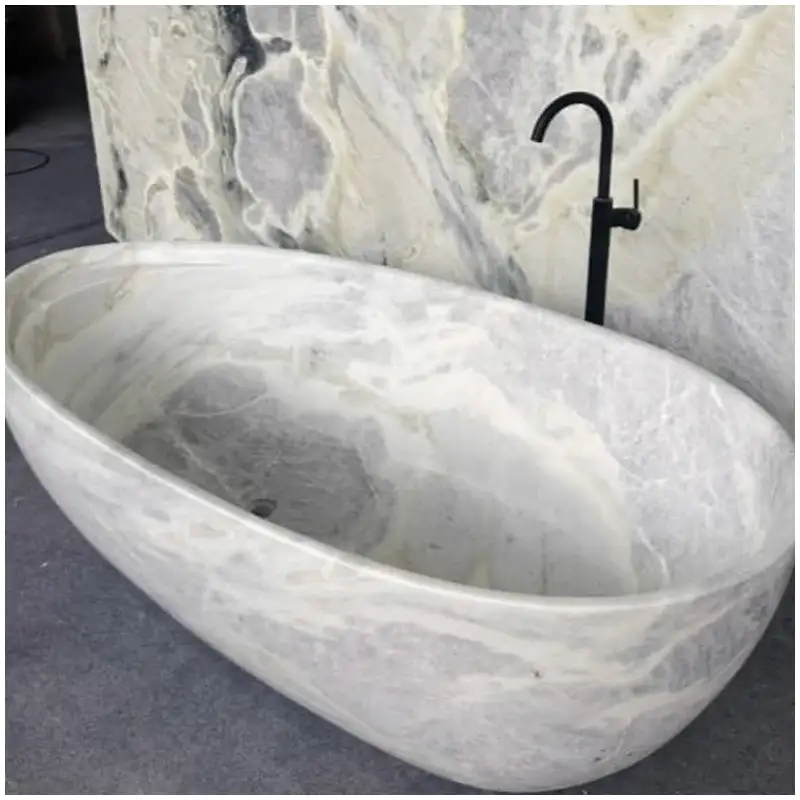 Cloud Emerald Marble Bathtub Cloud Emerald Marble Bathtub