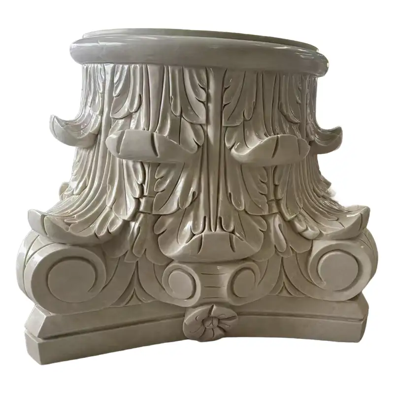Cream Uno Marble Roman Corinthian column capital