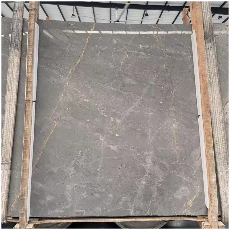 Laurent Gold Grey Marble Full Slabs Laurent Gold Grey Marble Full Slabs