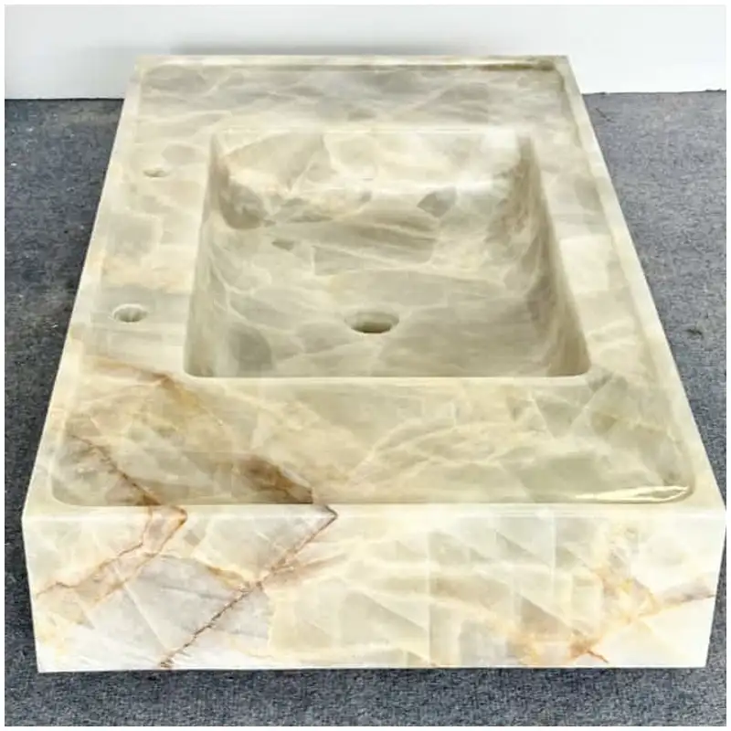 Ice Age Onyx Marble Floating Vanity Basins Ice Age Onyx Marble Floating Vanity Basins