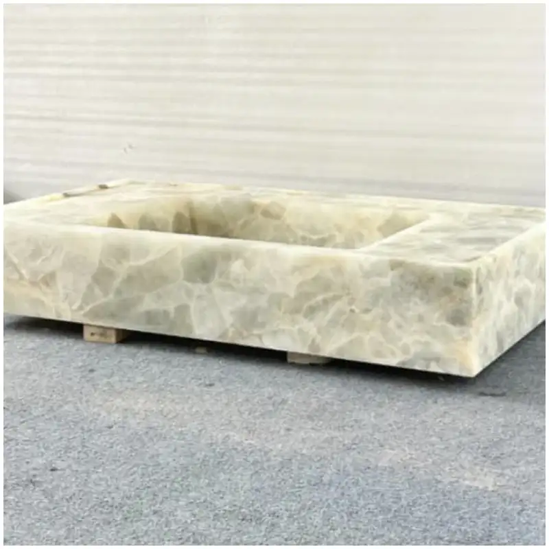 Ice Age Onyx Marble Integrated Floating Basins Ice Age Onyx Marble Integrated Floating Basins