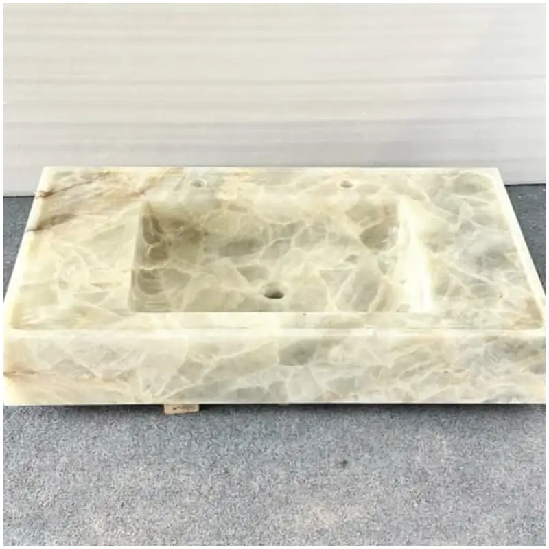 Ice Age Onyx Marble Integrated Wall Hung Basins Ice Age Onyx Marble Integrated Wall Hung Basins