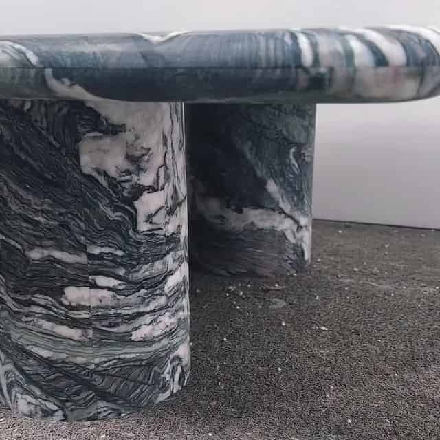 Integrated Natural Stone Low Side Table Integrated Natural Stone Low Side Table