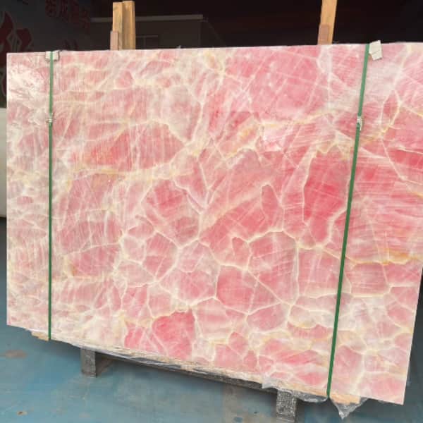 Pink Crystal Onyx Slab