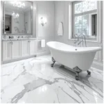 Calacatta Statuario or Calacatta Gold under Bathroom Lighting